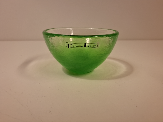 Pernille Bülow Grøn glas skål